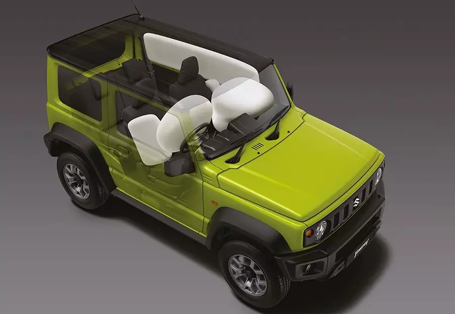 Suzuki Jimny 2026 cũng được tăng số lượng túi khí lên 6 Suzuki Jimny 2026 cũng được tăng số lượng túi khí lên 6
