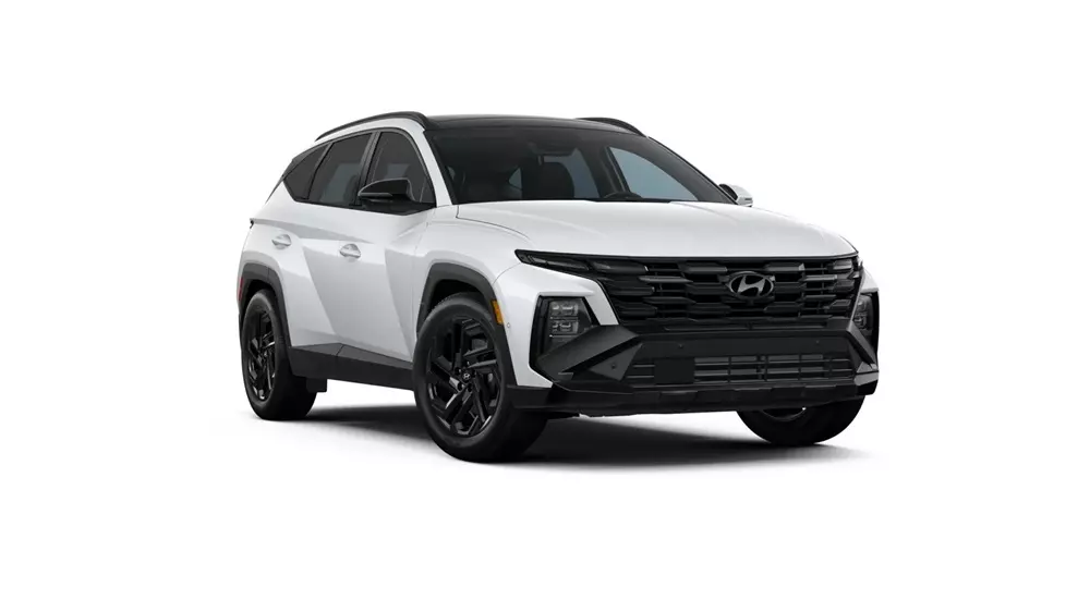 Hyundai Tucson Hybrid Night Edition 2026 màu trắng