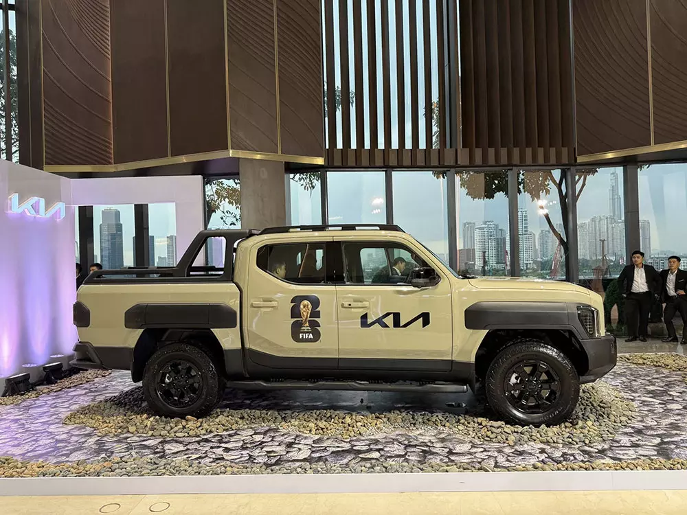 Kia Tasman nằm trong phân khúc xe bán tải hạng trung
