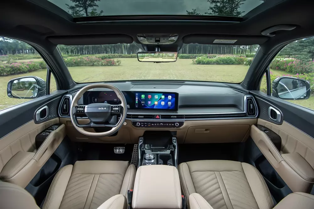 Nội thất của Kia Sorento Hybrid 2026 Nội thất của Kia Sorento Hybrid 2026