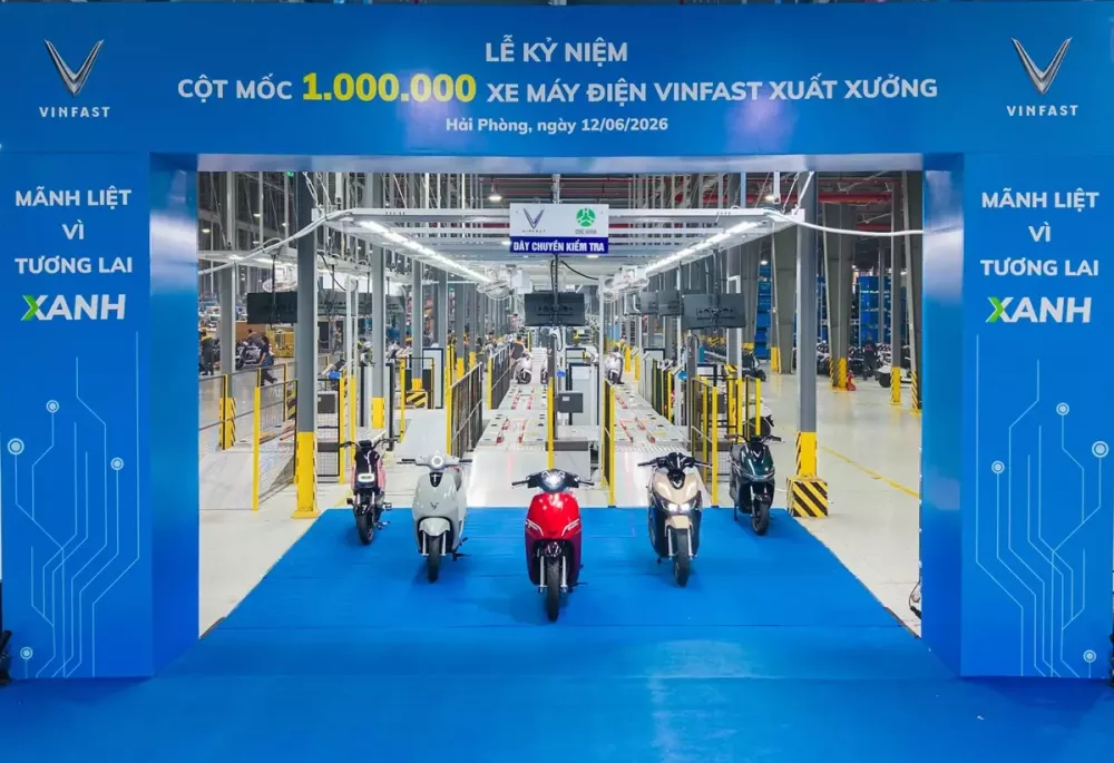 VinFast xuất xưởng chiếc xe máy điện thứ 1 triệu sau 8 năm VinFast xuất xưởng chiếc xe máy điện thứ 1 triệu sau 8 năm