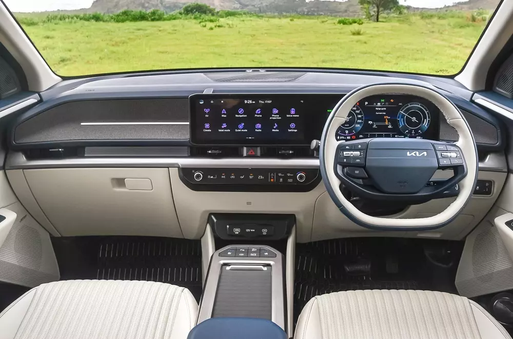 Khoang lái của Kia Carens EV Khoang lái của Kia Carens EV