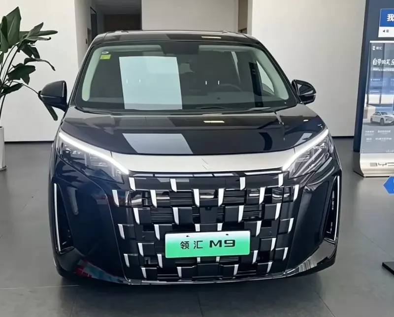 Các chi tiết mạ crôm bên trong lưới tản nhiệt của Linghui M9 đã thay đổi so với BYD M9 DM-i