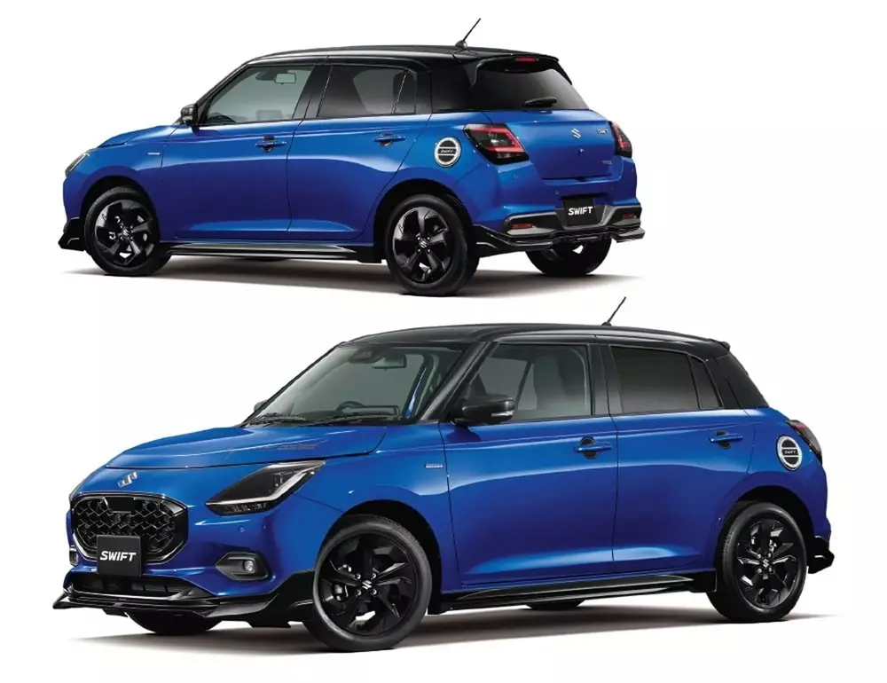 Suzuki Swift sau khi được lắp đủ các phụ kiện