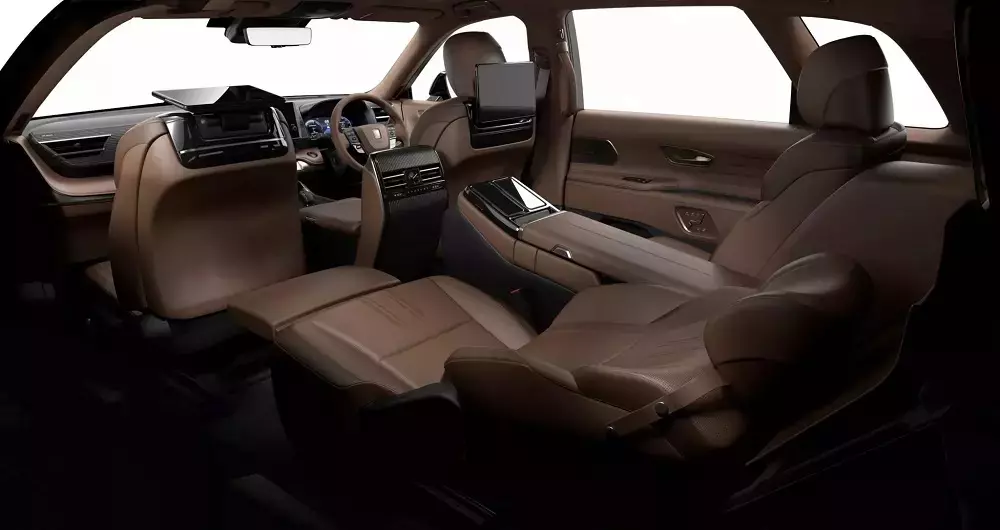 Hàng ghế sau của Toyota Century SUV