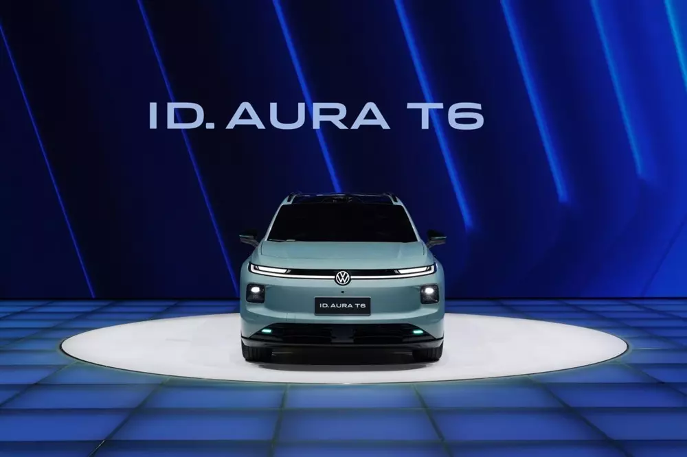 Volkswagen ID. Aura T6 khi nhìn trực diện Volkswagen ID. Aura T6 khi nhìn trực diện