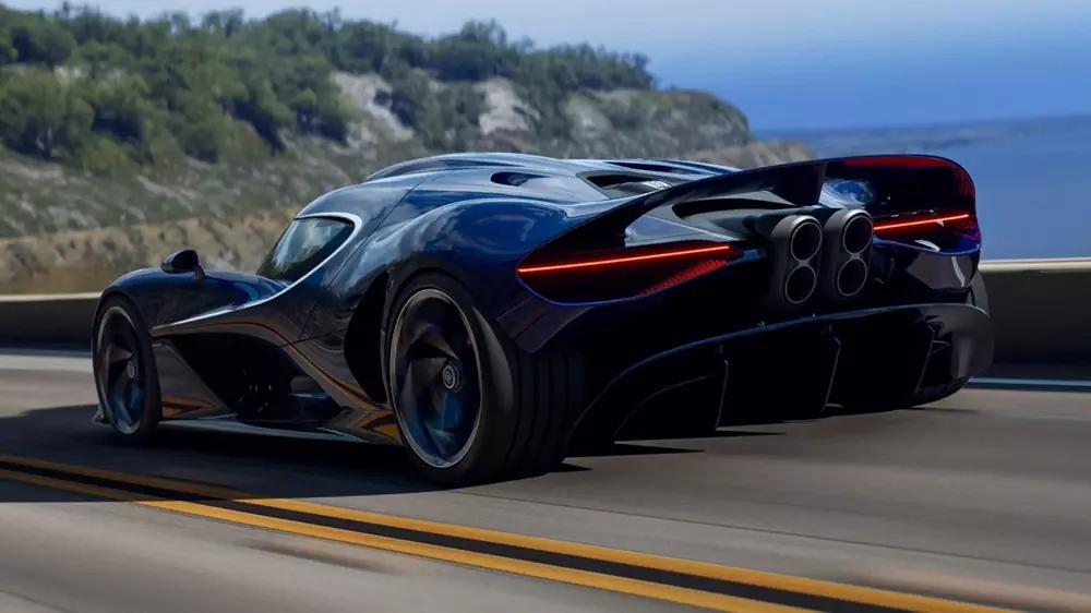 Bugatti Destrier sở hữu màu sơn xanh đậm với các chi tiết nhôm đánh bóng Bugatti Destrier sở hữu màu sơn xanh đậm với các chi tiết nhôm đánh bóng