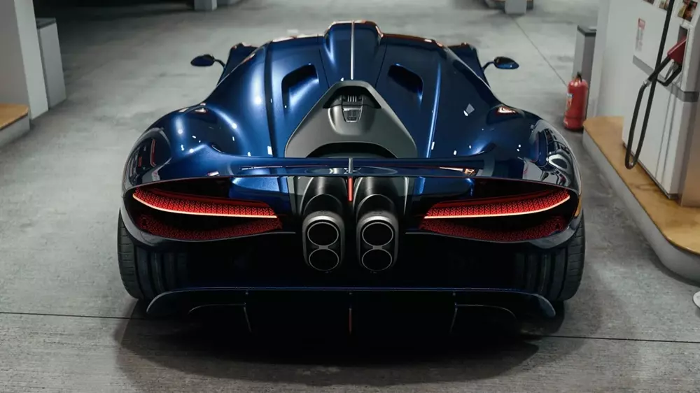 Bugatti Destrier được trang bị 4 ống xả phía sau Bugatti Destrier được trang bị 4 ống xả phía sau