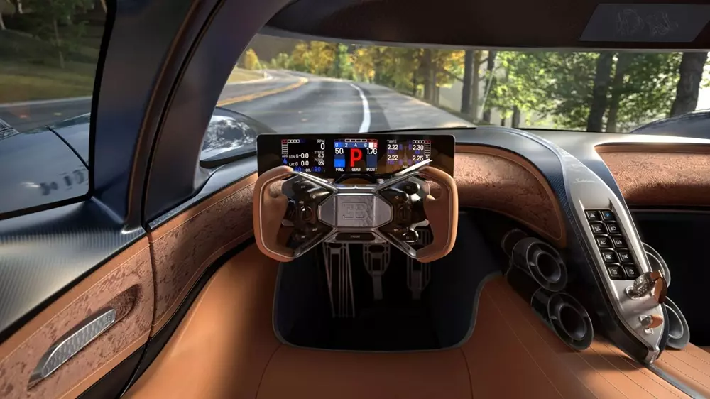 Khoang lái của Bugatti Destrier Khoang lái của Bugatti Destrier