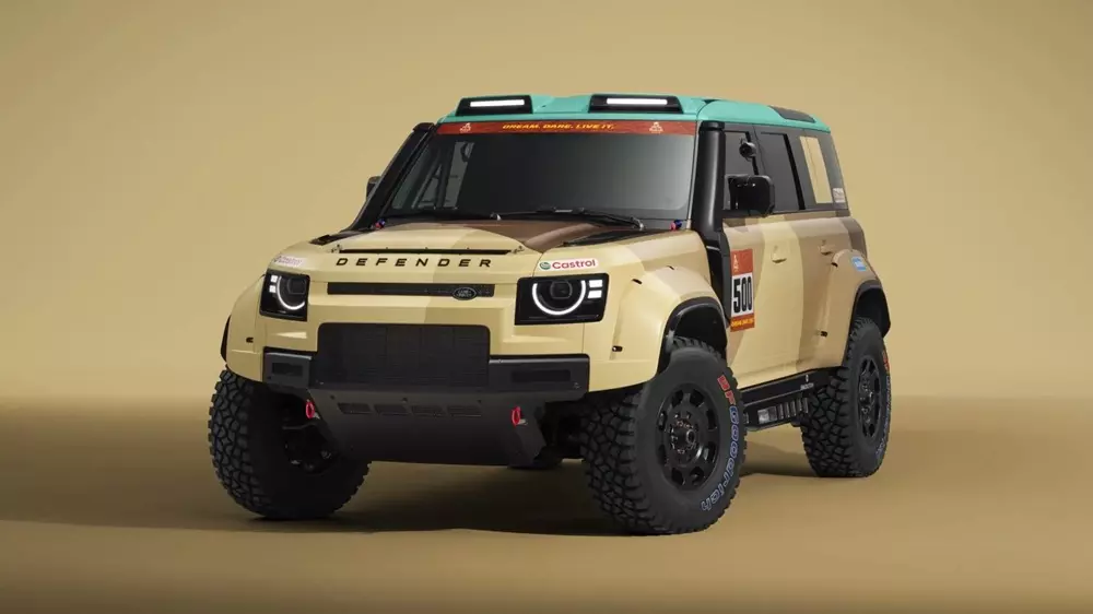 Tuy là phiên bản đường phố của xe đua Defender D7X-R nhưng Land Rover Defender Dakar vẫn sở hữu thiết kế sẵn sàng chinh phục địa hình khó Tuy là phiên bản đường phố của xe đua Defender D7X-R nhưng Land Rover Defender Dakar vẫn sở hữu thiết kế sẵn sàng chinh phục địa hình khó