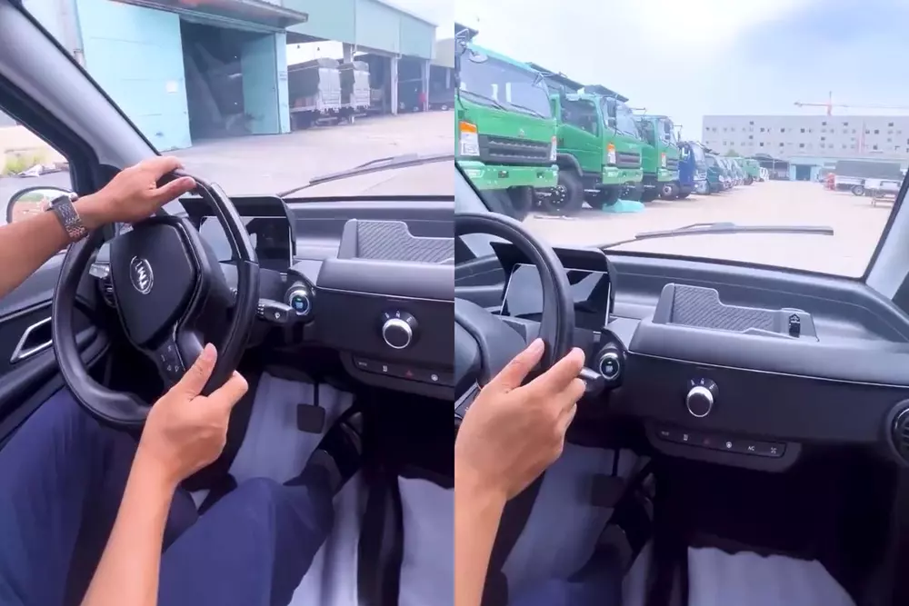 Khoang lái với thiết kế đơn giản của Nano S05 Khoang lái với thiết kế đơn giản của Nano S05