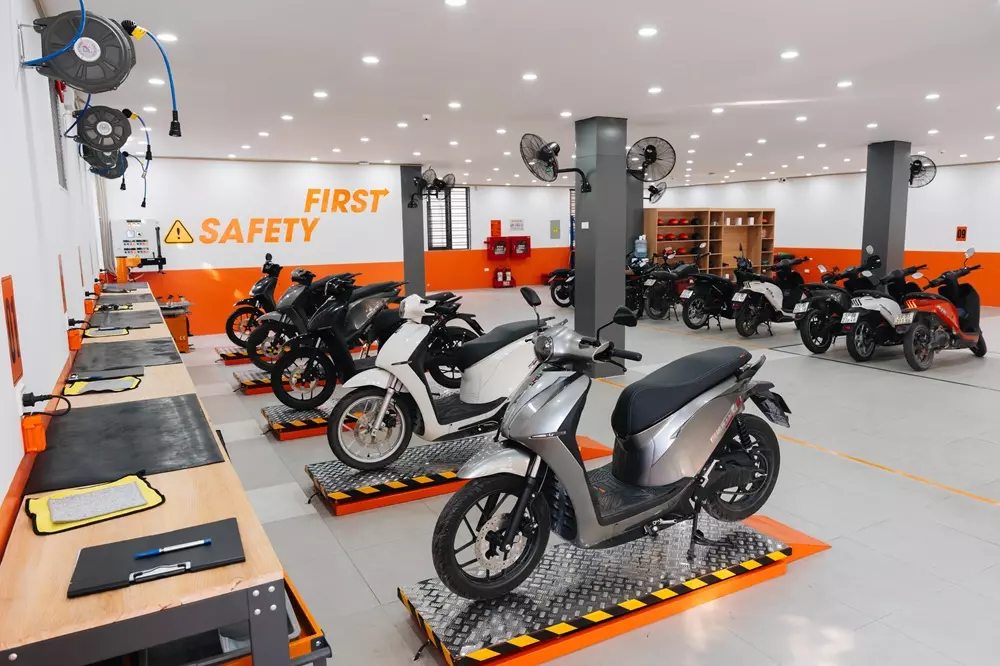 Mega Service Center có thể tiếp nhận và xử lý đồng thời khoảng 70 xe