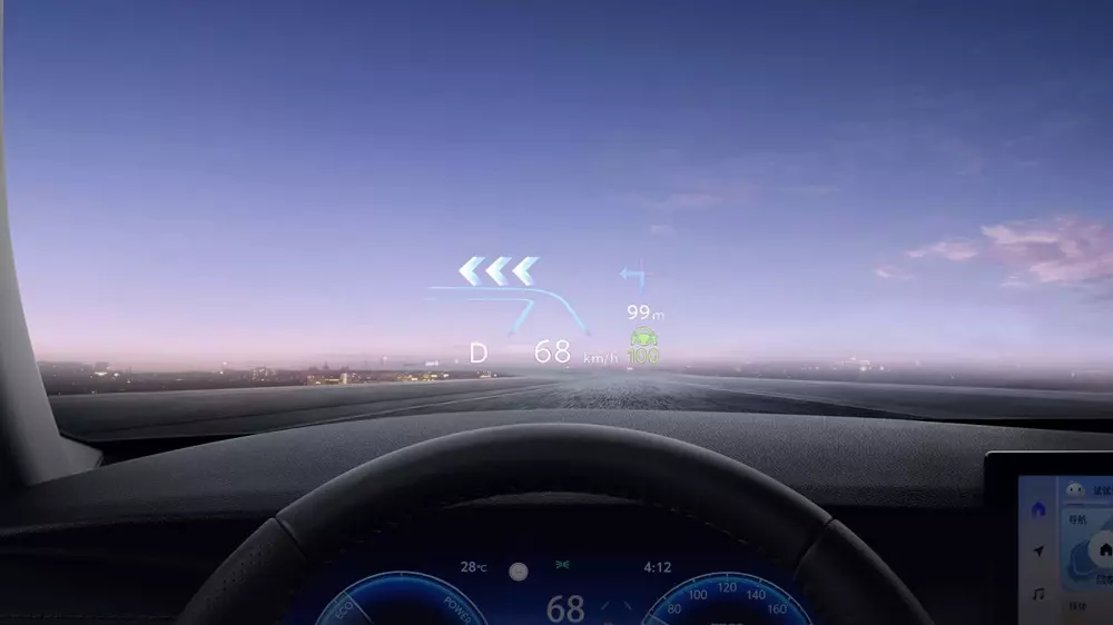 Màn hình HUD của Toyota Camry 2027
