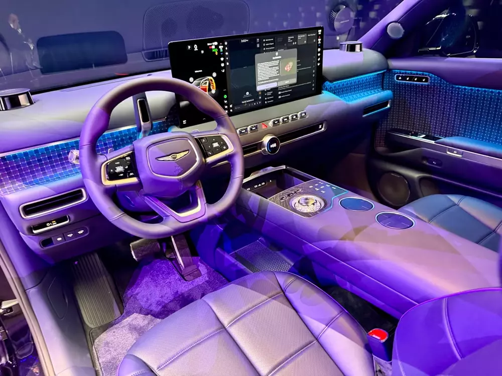 Genesis GV90 được trang bị nội thất sang trọng và tiện nghi
