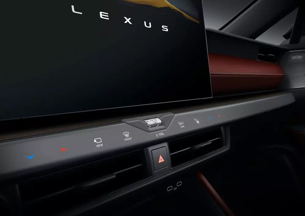 Các nút điều khiển ẩn trên mặt táp-lô của Lexus NX 2027