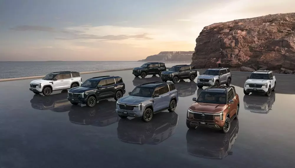 Các lựa chọn màu sắc của Mitsubishi Pajero 2027 Các lựa chọn màu sắc của Mitsubishi Pajero 2027