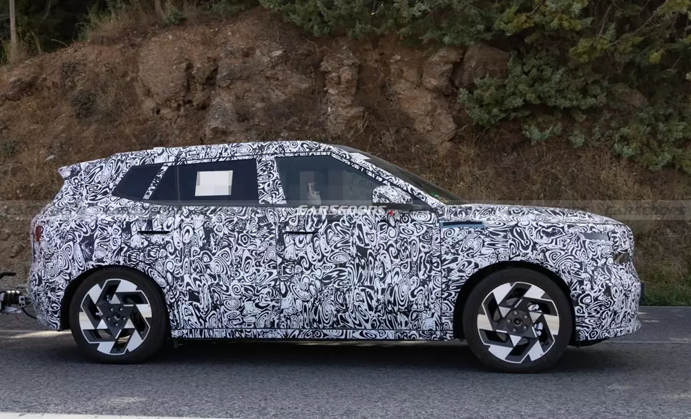 Khu vực bên sườn của Hyundai Kona 2028 có thiết kế gọn gàng
