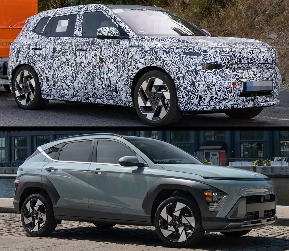 Hyundai Kona thế hệ mới từ bỏ diện mạo kỳ quặc để chuyển sang kiểu SUV thông thường