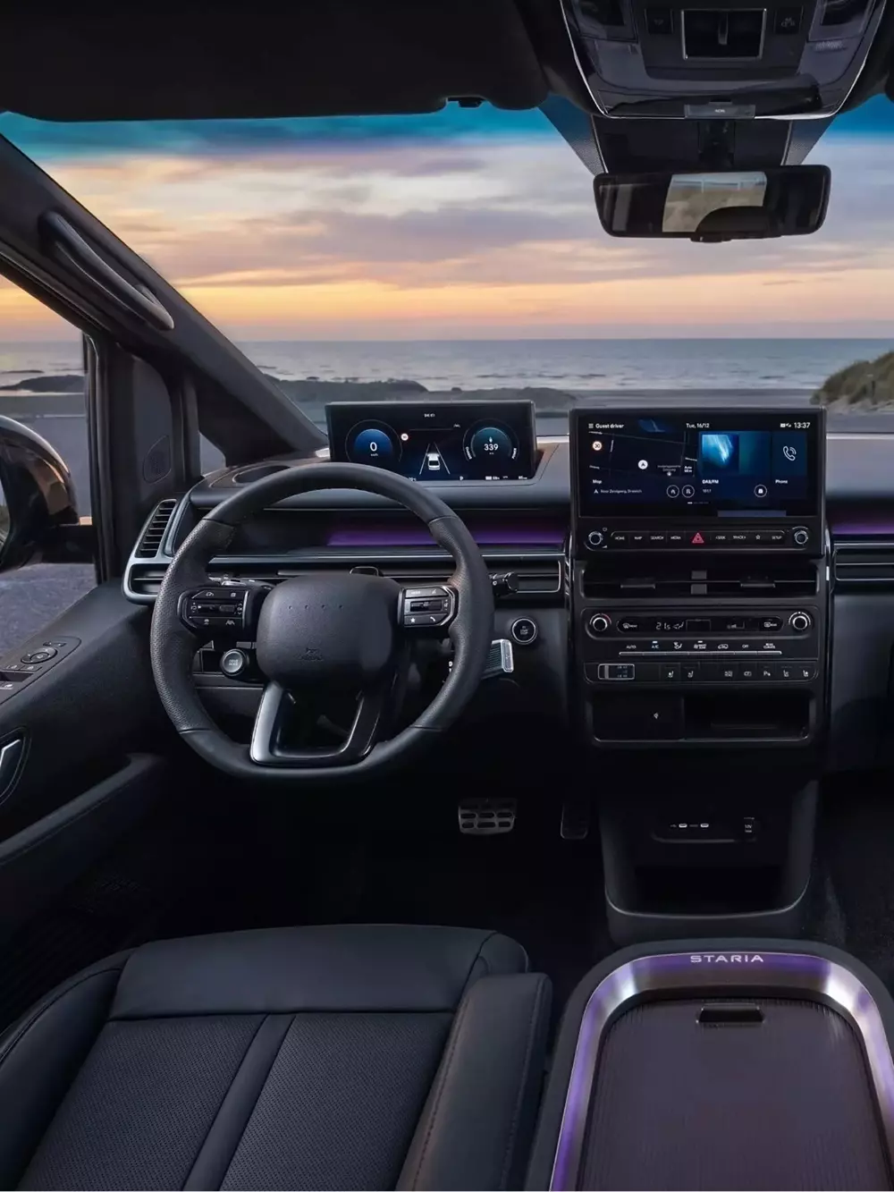 Khoang lái của Hyundai Staria Electric 2027 bản cao nhất Khoang lái của Hyundai Staria Electric 2027 bản cao nhất
