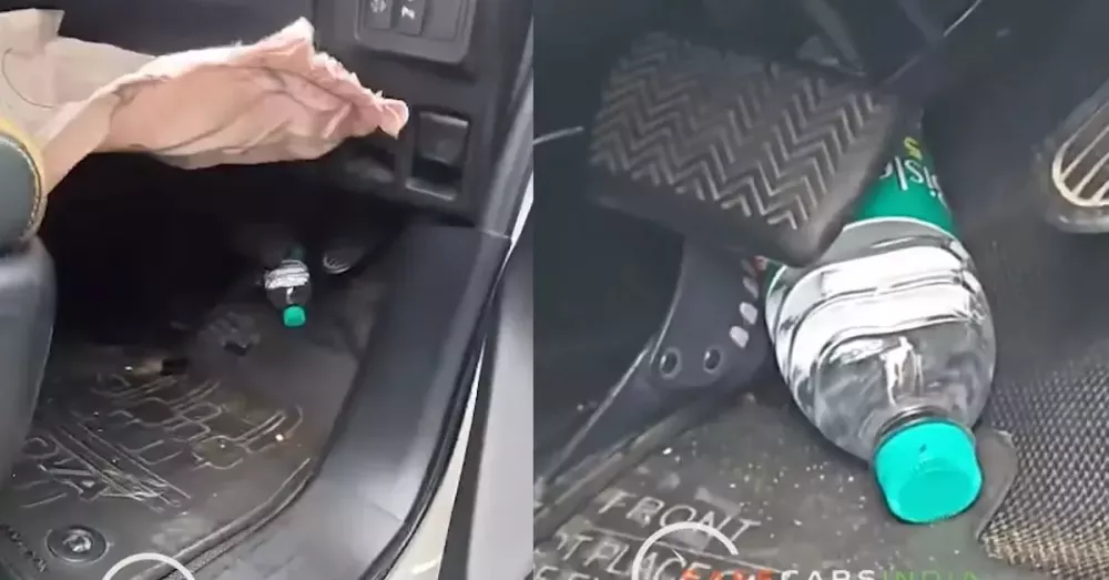 Chai nước lọc gây tai nạn nghiêm trọng cho chiếc Toyota Innova Chai nước lọc gây tai nạn nghiêm trọng cho chiếc Toyota Innova
