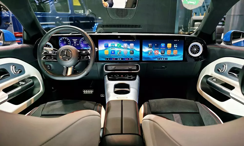 Khoang lái của Mercedes-Benz CLA 200 Electric tại Việt Nam Khoang lái của Mercedes-Benz CLA 200 Electric tại Việt Nam