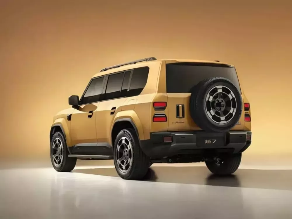 GAC Yue 7 được trang bị lốp dự phòng phía sau