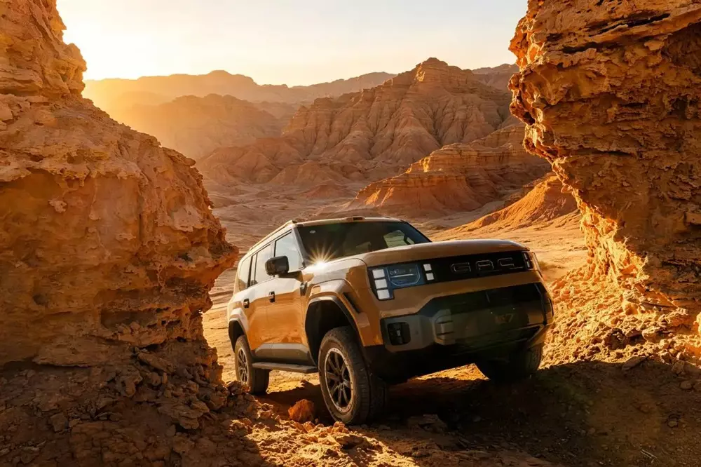 GAC Yue 7 có khả năng chạy off-road