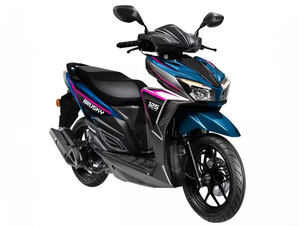 Kawasaki Brusky 125 màu xanh dương