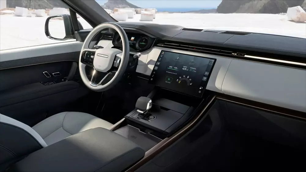 Khoang lái bên trong Range Rover Sport Electric