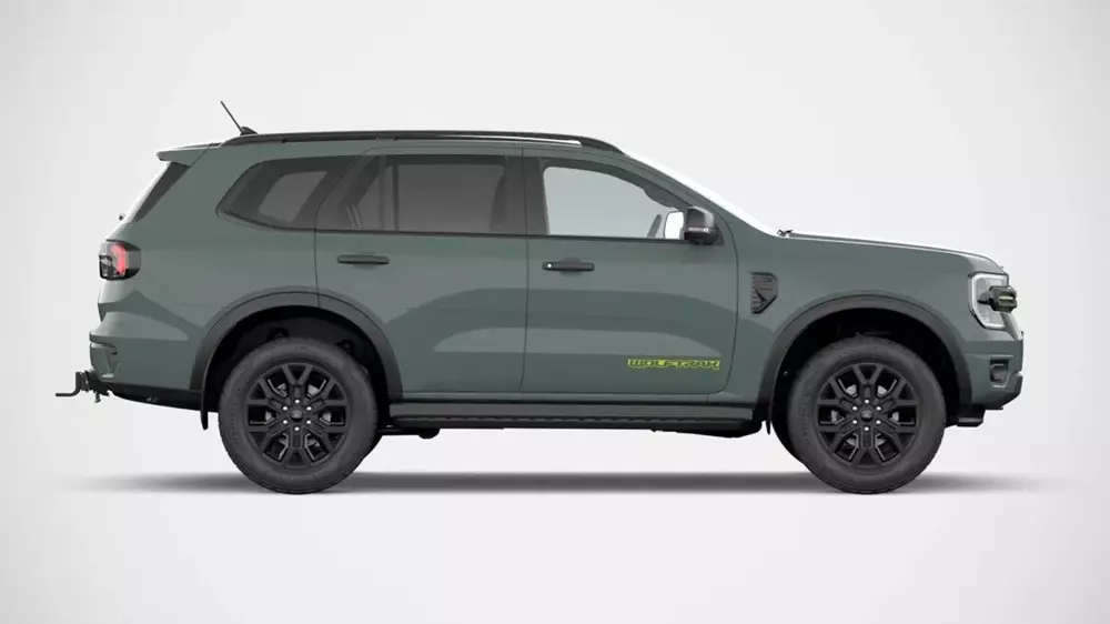 Ford Everest Wolftrak 2027 được trang bị mâm 20 inch màu đèn nhám hoặc 17 inch