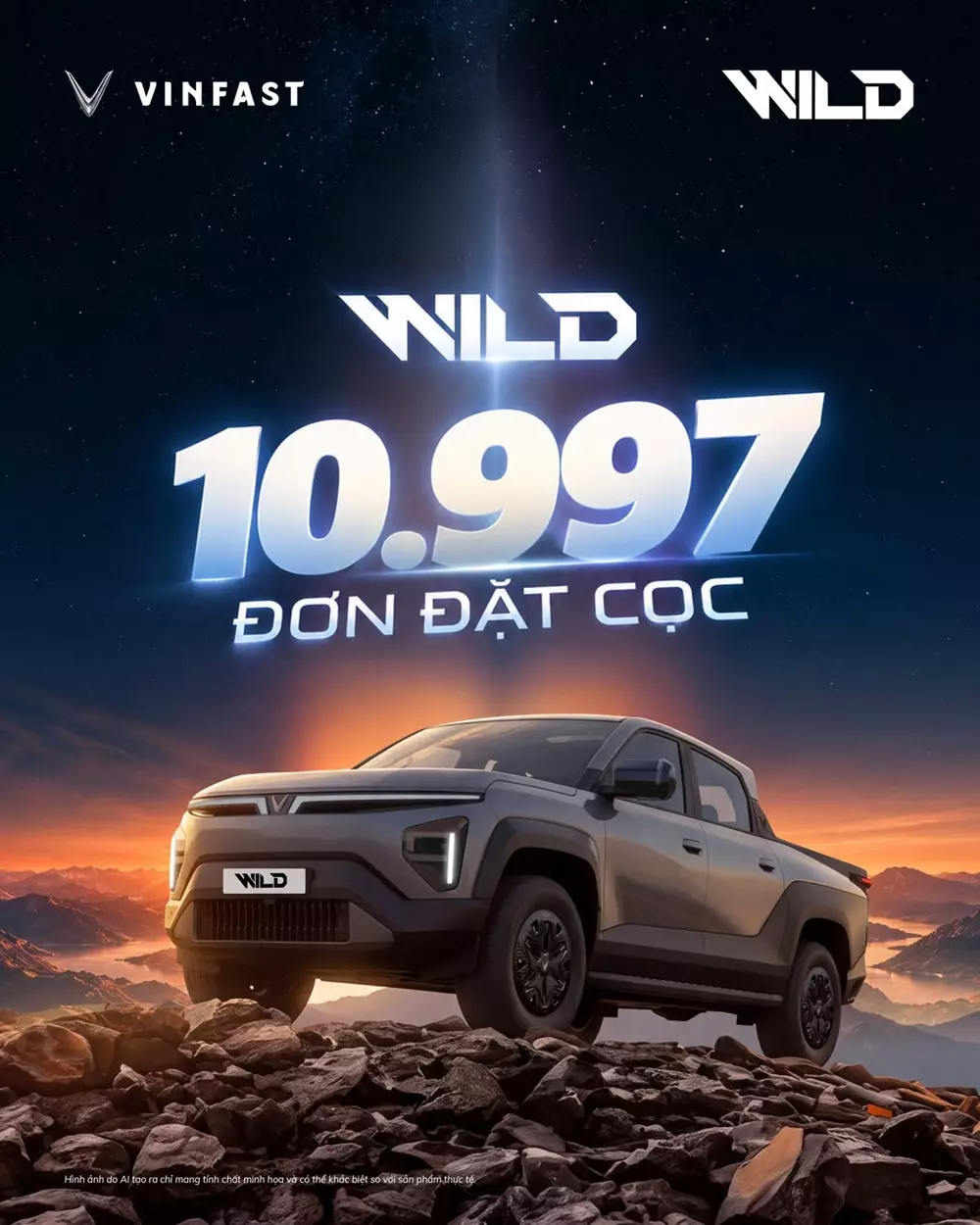 Xe bán tải VinFast VF Wild nhận gần 11.000 đơn đặt cọc sau 2 tuần ra mắt Xe bán tải VinFast VF Wild nhận gần 11.000 đơn đặt cọc sau 2 tuần ra mắt