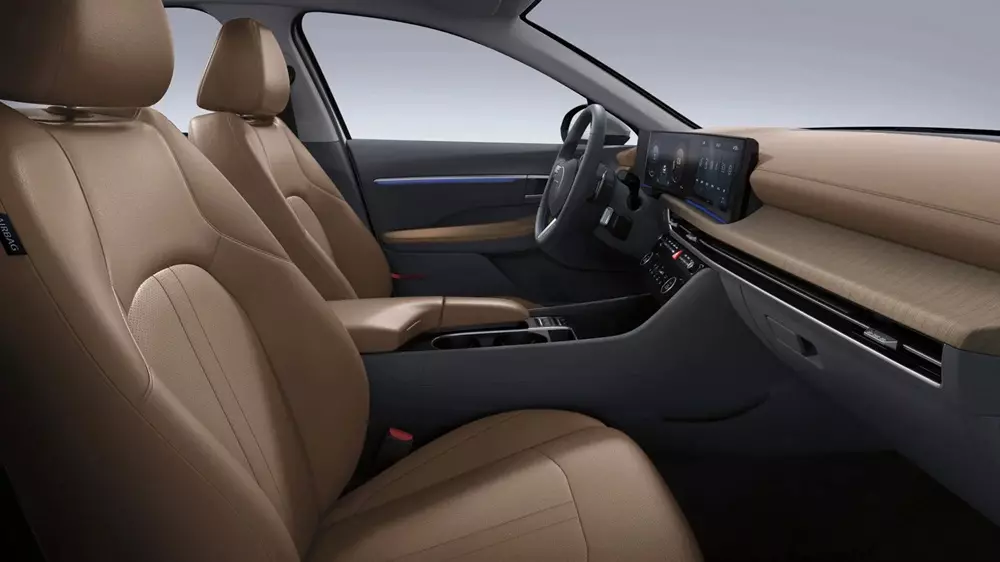 Nội thất màu nâu Camel của Hyundai Sonata 2027