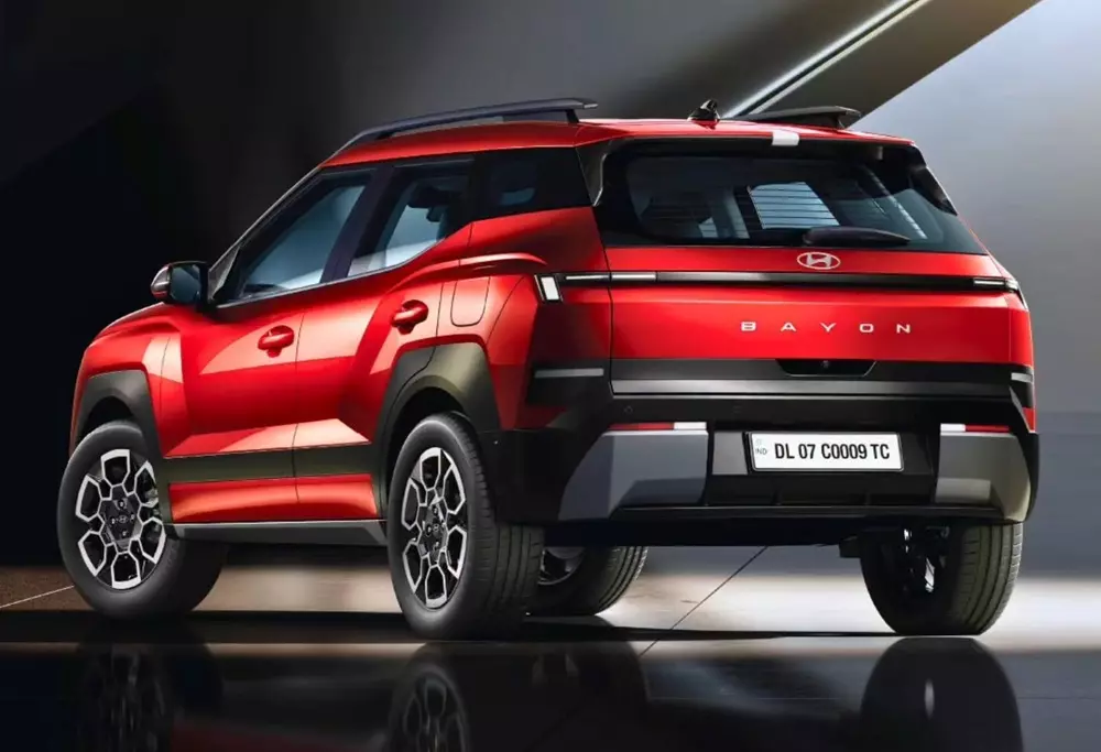 Cụm đèn hậu của Hyundai Bayon có thiết kế tương đồng với đèn trước Cụm đèn hậu của Hyundai Bayon có thiết kế tương đồng với đèn trước