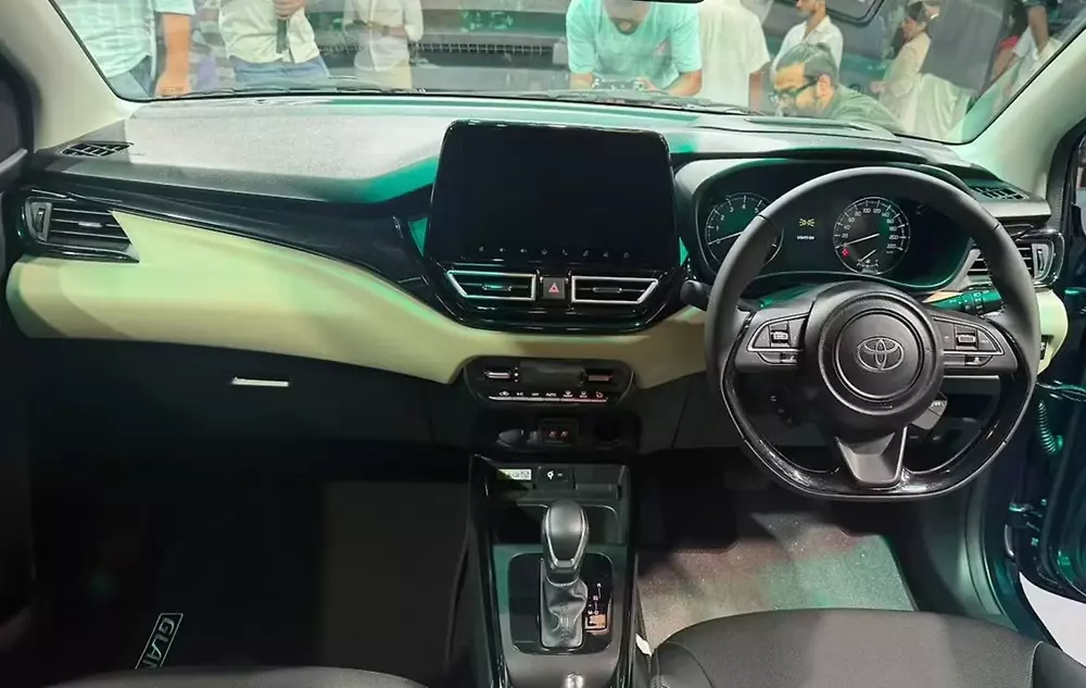 Khoang lái của Toyota Glanza 2027 Khoang lái của Toyota Glanza 2027