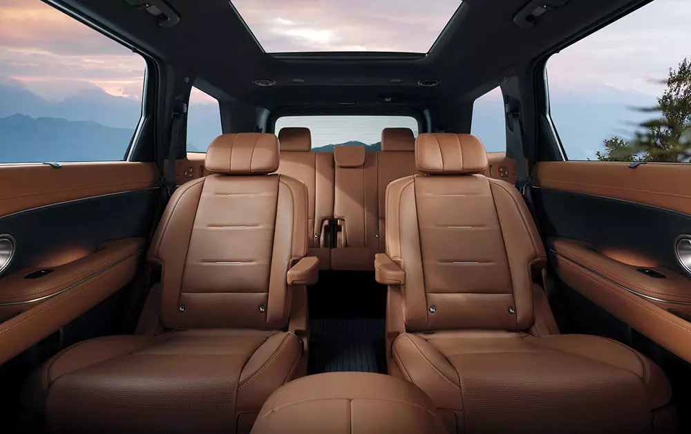 Hyundai Palisade Hybrid 2027 được trang bị nội thất 3 hàng ghế