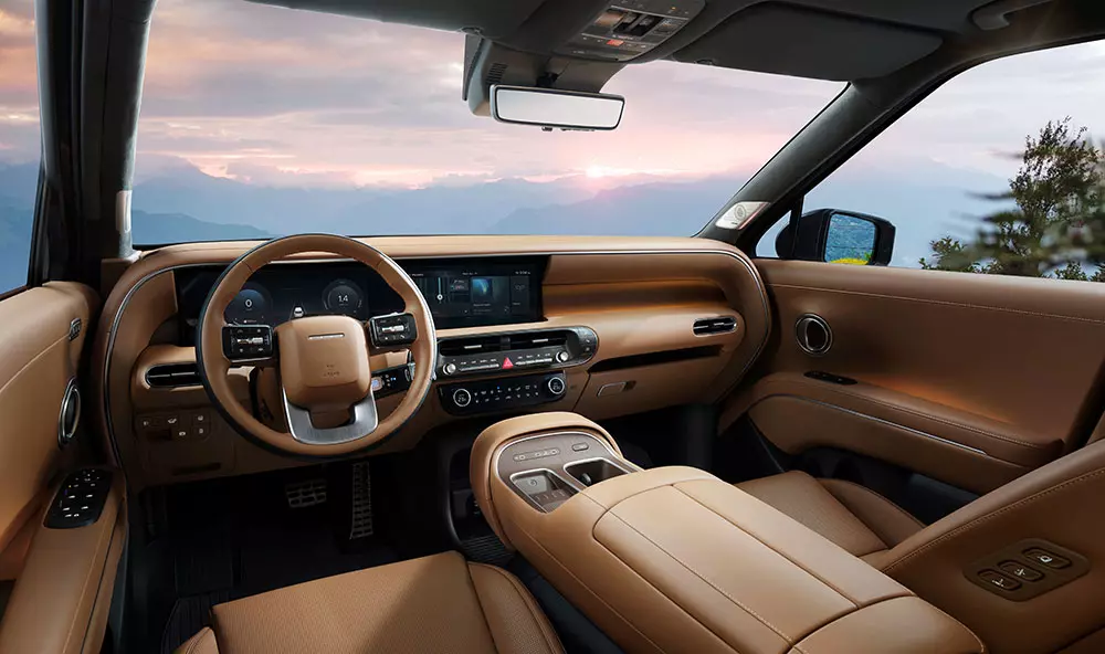 Khoang lái hiện đại bên trong Hyundai Palisade Hybrid 2027
