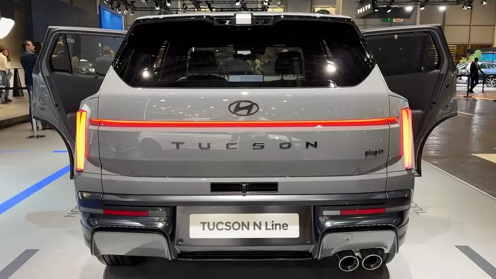 Thiết kế phía sau của Hyundai Tucson N Line 2027 Thiết kế phía sau của Hyundai Tucson N Line 2027