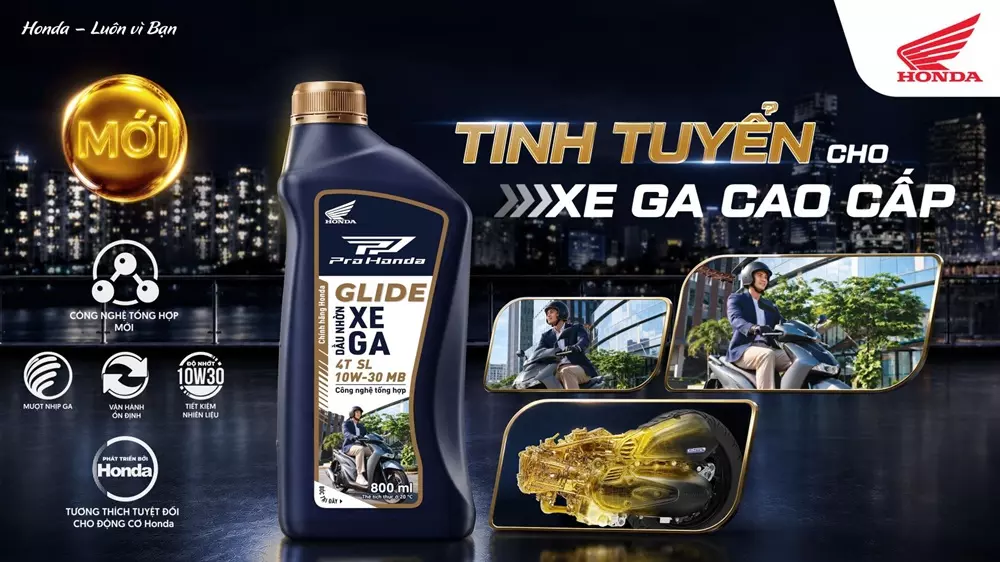 Dầu nhờn Pro Honda Glide dành cho xe ga Dầu nhờn Pro Honda Glide dành cho xe ga
