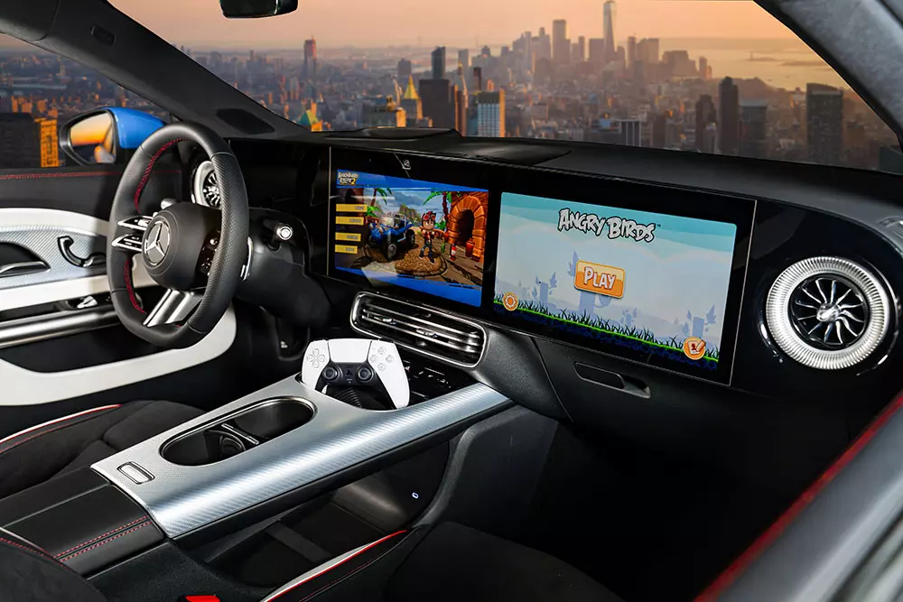 Khoang lái của Mercedes-Benz CLA 200 electric Khoang lái của Mercedes-Benz CLA 200 electric