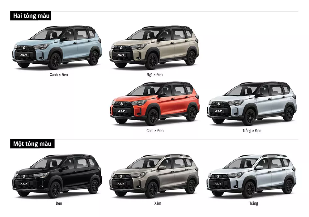 7 lựa chọn màu sắc của Suzuki XL7 2027 7 lựa chọn màu sắc của Suzuki XL7 2027