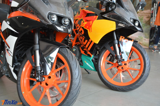 KTM RC 390 MotoGP Edition 2019 vẫn được trang bị hệ thống treo WP KTM RC 390 MotoGP Edition 2019 vẫn được trang bị hệ thống treo WP