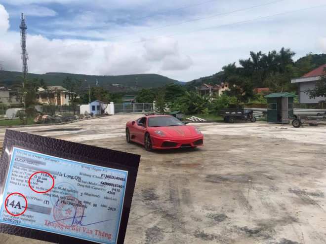 Nếu tấm cà vẹt này là của Ferrari 430 Scuderia, đây là lần đầu tiên siêu xe này thay đổi màu sơn và lần thứ 3 đổi chủ Nếu tấm cà vẹt này là của Ferrari 430 Scuderia, đây là lần đầu tiên siêu xe này thay đổi màu sơn và lần thứ 3 đổi chủ
