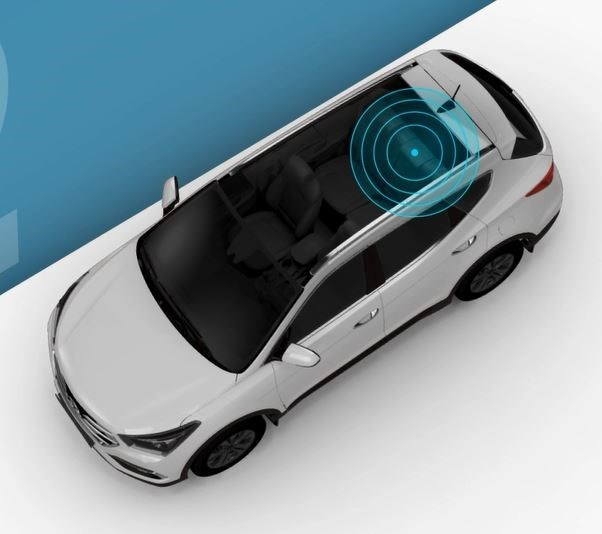 Cảm biến chuyển động siêu âm được lắp trên trần xe Hyundai Cảm biến chuyển động siêu âm được lắp trên trần xe Hyundai